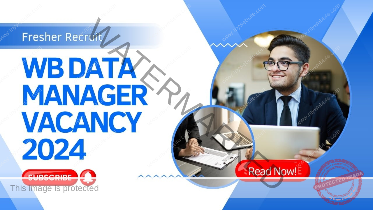 WB Data Manager Vacancy 2024