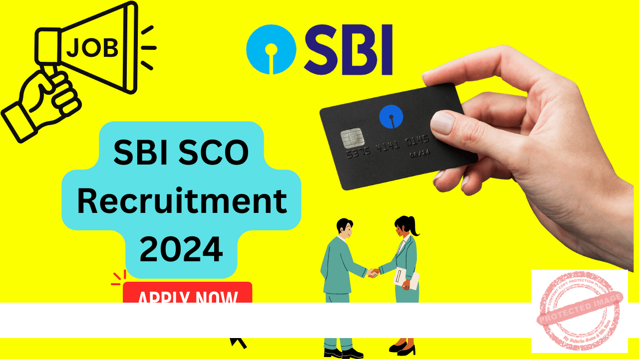 SBI SCO Recruitment 2024