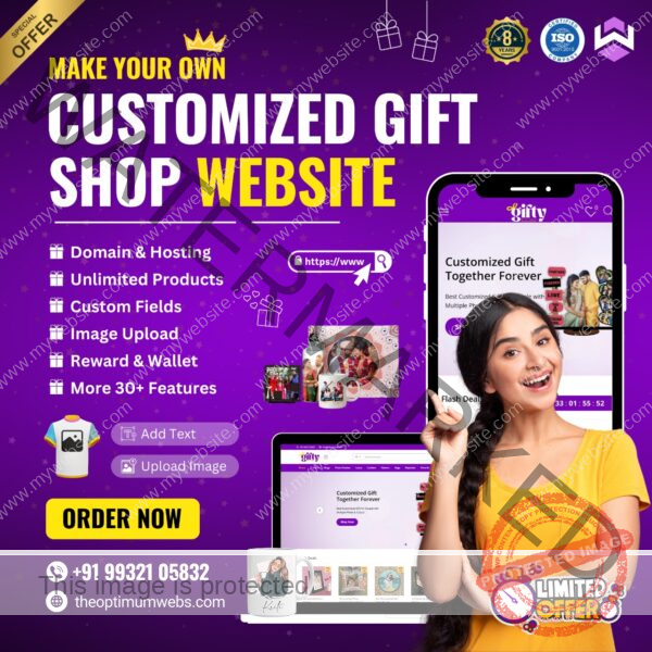 Customized WordPress Gift Shop Website